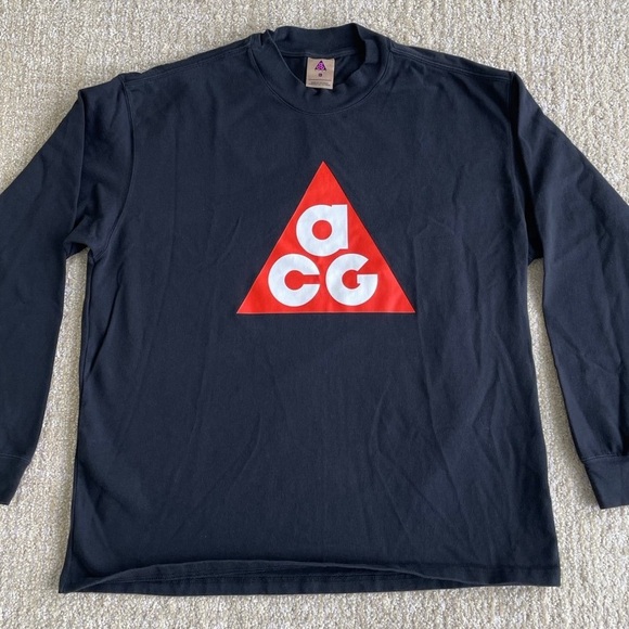 Like New Nike SB ACG Mens XL Black Anthracite Long-Sleeve T-Shirt DC4079-010 - Picture 2 of 12